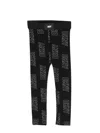 Dkny Logo-print Stretch-cotton Leggings In Black