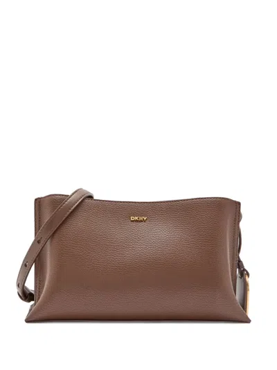 Dkny Alya Adjustable-strap Cross Body Bag In Brown