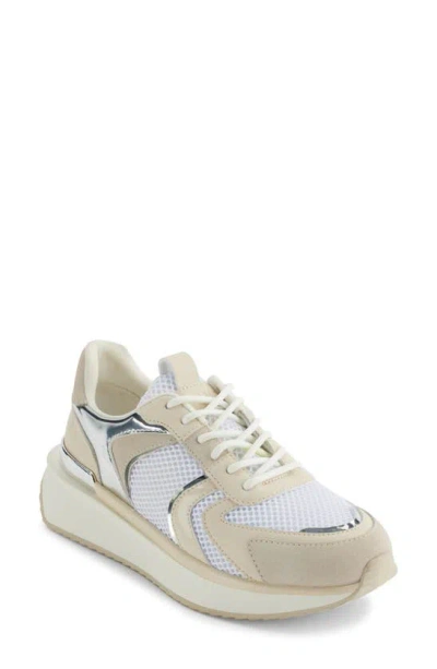 Dkny Amity Sk24 Trainer In White/ Beige