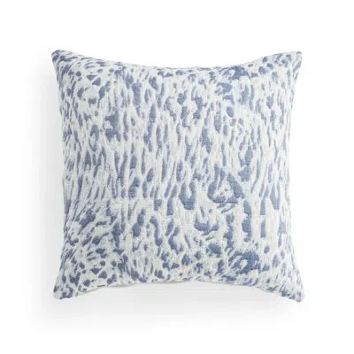 Dkny Animal Gauze Decorative Pillow 22in X 22in Blue