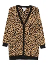 Dkny Animal-print Cardigan In Animal Print