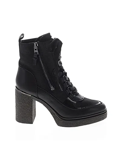 Pre-owned Dkny Ankle Boots In Black