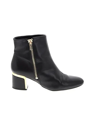 Pre-owned Dkny Ankle Boots In Black