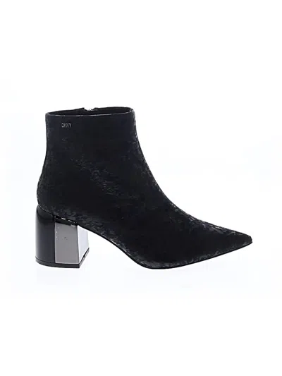 Pre-owned Dkny Ankle Boots In Blue