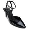 Dkny Ankle Strap Pointed Toe Pump In Black