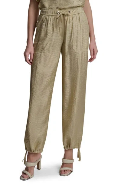 Dkny Ankle Tie Pants In Brown