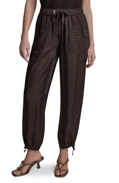 Dkny Ankle Tie Pants In Brown
