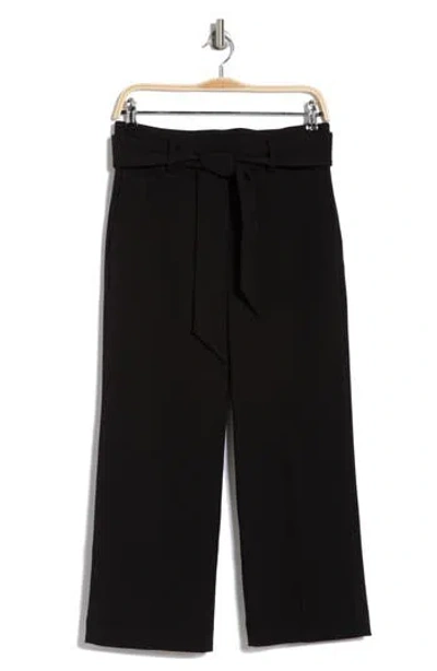 Dkny Ankle Wide Leg Pants In Black