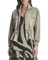 Dkny Arid Pique Technical Jacket In Green