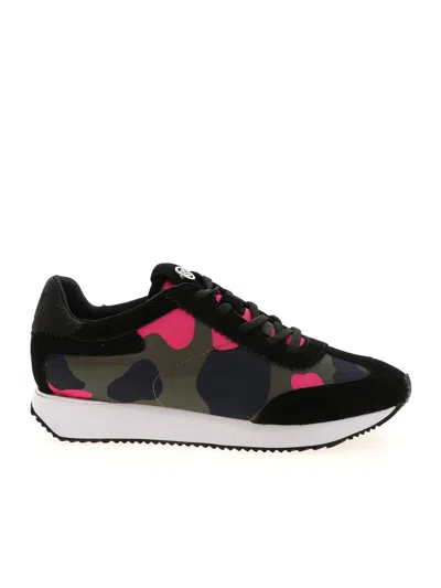 Dkny Arlie Multicolor Sneakers In Black