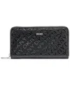 Dkny Ashlyn Large Zip Around Wallet In Black