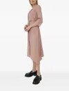 Dkny Asymmetric Shirt Dress In Pink