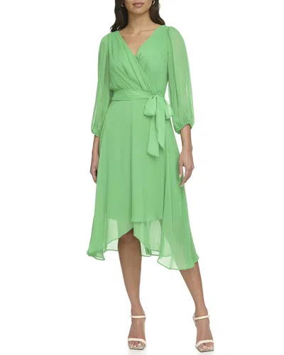 Dkny Asymmetrical Dress In Green