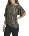 Dkny Asymmetrical Top In Green
