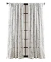 Dkny Atlanta Sheer Poletop 2 Piece Window Panel, 96" X 50" In Gray