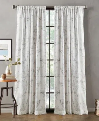 Dkny Atlanta Sheer Poletop 2 Piece Window Panel Collection In Gray