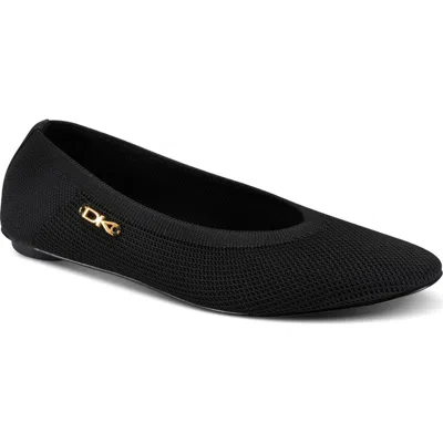 Dkny Avery Knit Ballet Flat In Black