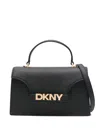 Dkny Avril Flap Satchel In Black