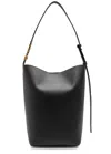 Dkny Avril Leather Bucket Bag In Black
