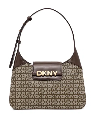 Dkny Avril Shoulder Bag In Brown