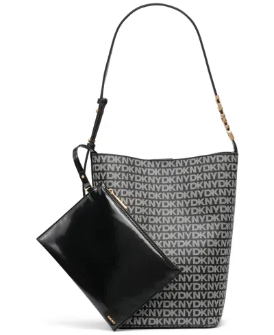 Dkny Avril Small Logo Bucket Bag