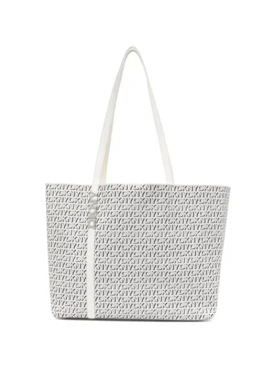 Dkny Avril Tote Bag In White