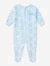 Dkny Baby Boys Fleece Babygrow In Blue