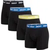 Dkny Back Of Four Boxer Briefs In Multi