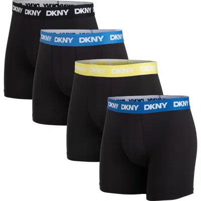 Dkny Back Of Four Boxer Briefs In Multi