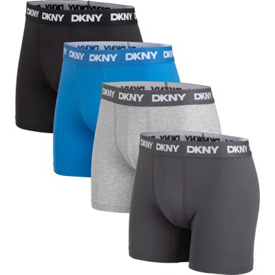 Dkny Back Of Four Boxer Briefs In Multi