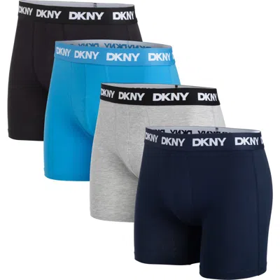 Dkny Back Of Four Boxer Briefs In Multi