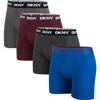 Dkny Back Of Four Boxer Briefs In Black