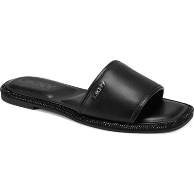 Dkny Badin Slide Sandal In Black