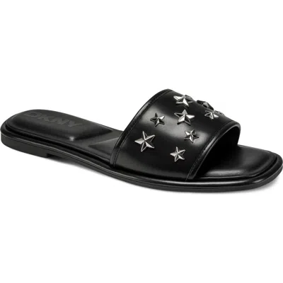 Dkny Badin Stars Slide Sandal In Black