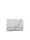 Dkny Bryant Leather Shoulder Bag In Gray