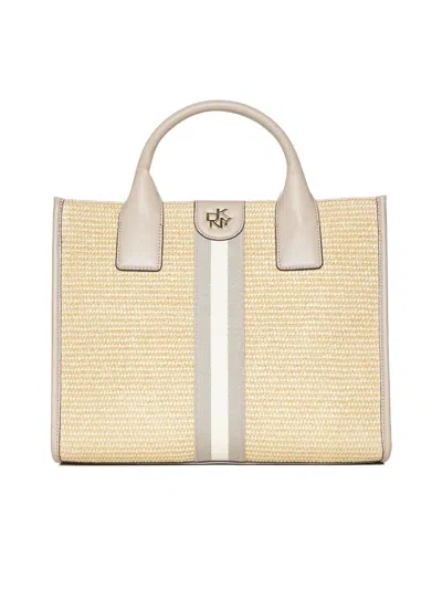 Dkny Tote In Natural/lt Khaki