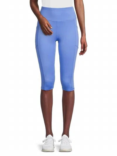 Dkny Balance Compression Capri Legging In Cornflower In Blue