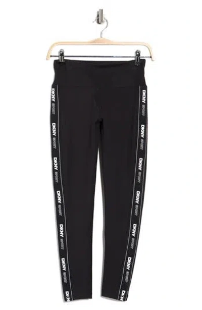 Dkny Balance Compression High Waist 7/8 Leggings In Black