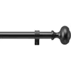 Dkny Barrett 36" To 66" Adjustable Curtain Rod In Black