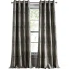 Dkny Basalt Jacquard Set Of 2 Grommet Top Curtain Panels In Black Ice