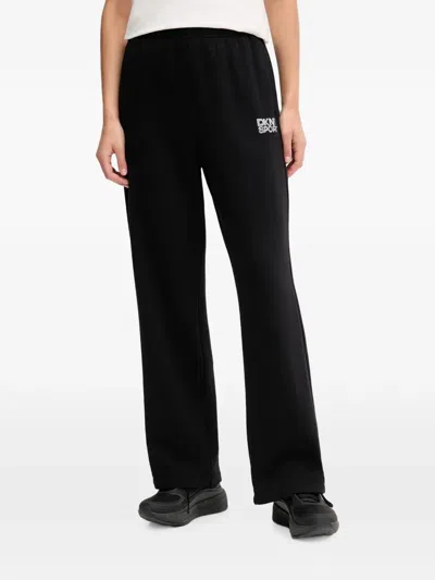 Dkny Beaded-detail Track Pants In Black