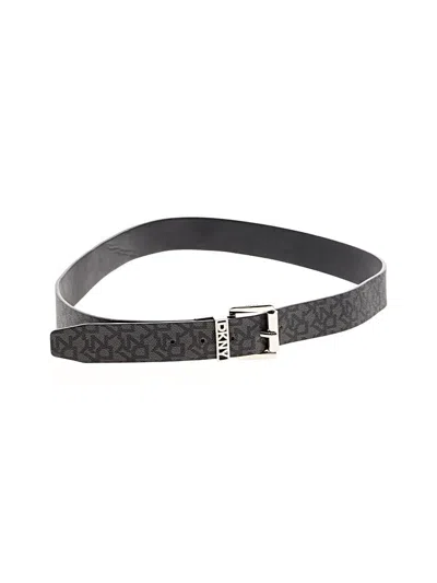 Pre-owned Dkny Belt In Gray