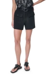 Dkny Belted Patch Pocket Short In Black