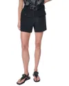 Dkny Belted Patch Pocket Short In Black