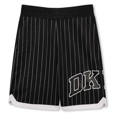 Dkny Kids' Bermuda Con Logo In Black