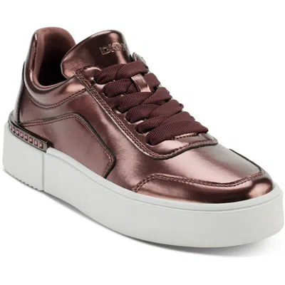 Dkny Beverley Womens Lace-up Manmade High-top Sneakers In Multi