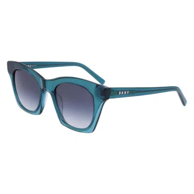 Dkny Bicolor Acetate Sunglasses In Blue