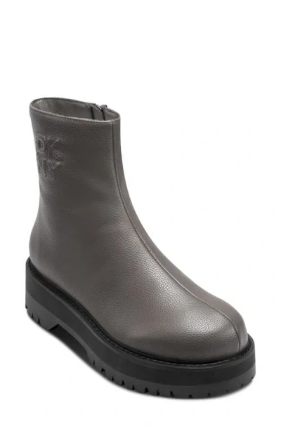 Dkny Binyamin Lug Sole Bootie In Brown
