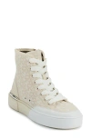 Dkny Bitsy High Top Platform Sneaker In Xvq - Hemp/white