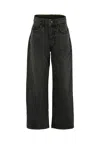 Dkny Black Jeans For Girl With Logo In Black
